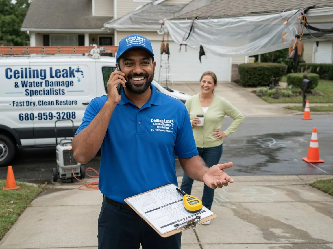 Ceiling Leak Cleanup Pontotoc, MS FAQs